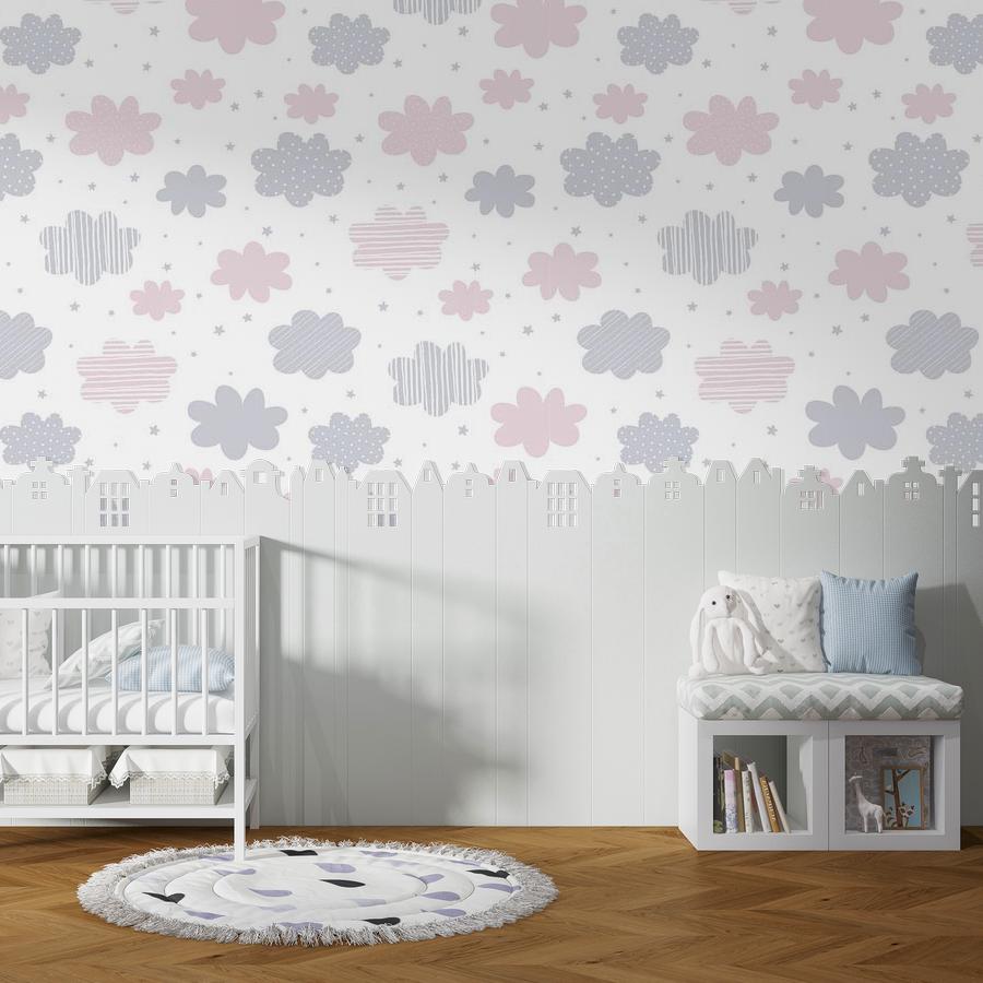 Фотообои и фотообои облака разноцветные 12-758