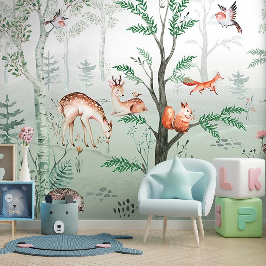 фотообои в детскую сказочный лес 12-1586