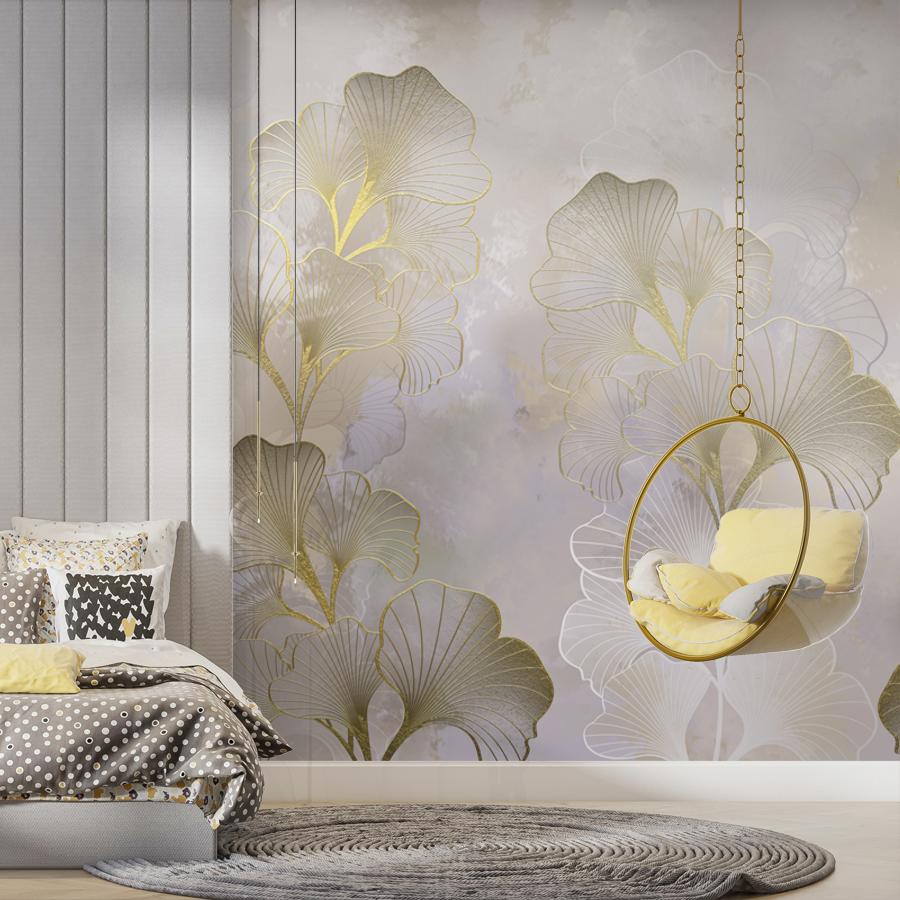 фотообои листья гингко билоба 13-1045