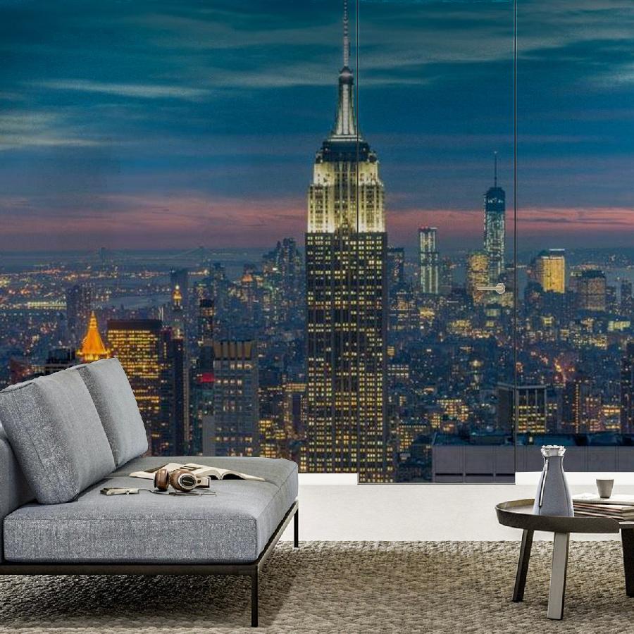 ночной нью йорк красивый 9-837