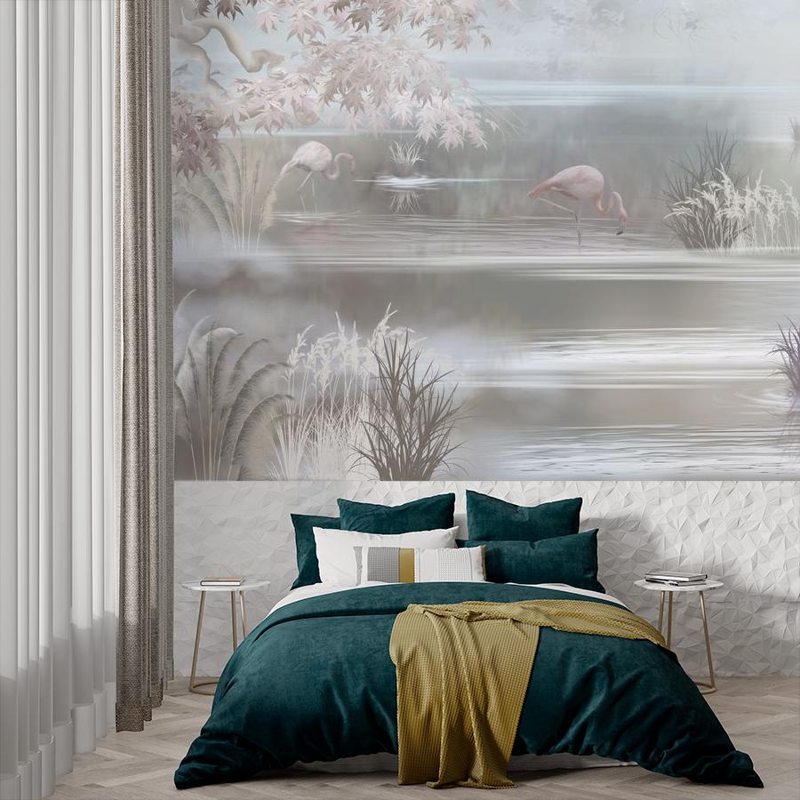 фотообои пруд ранним утром 13-865