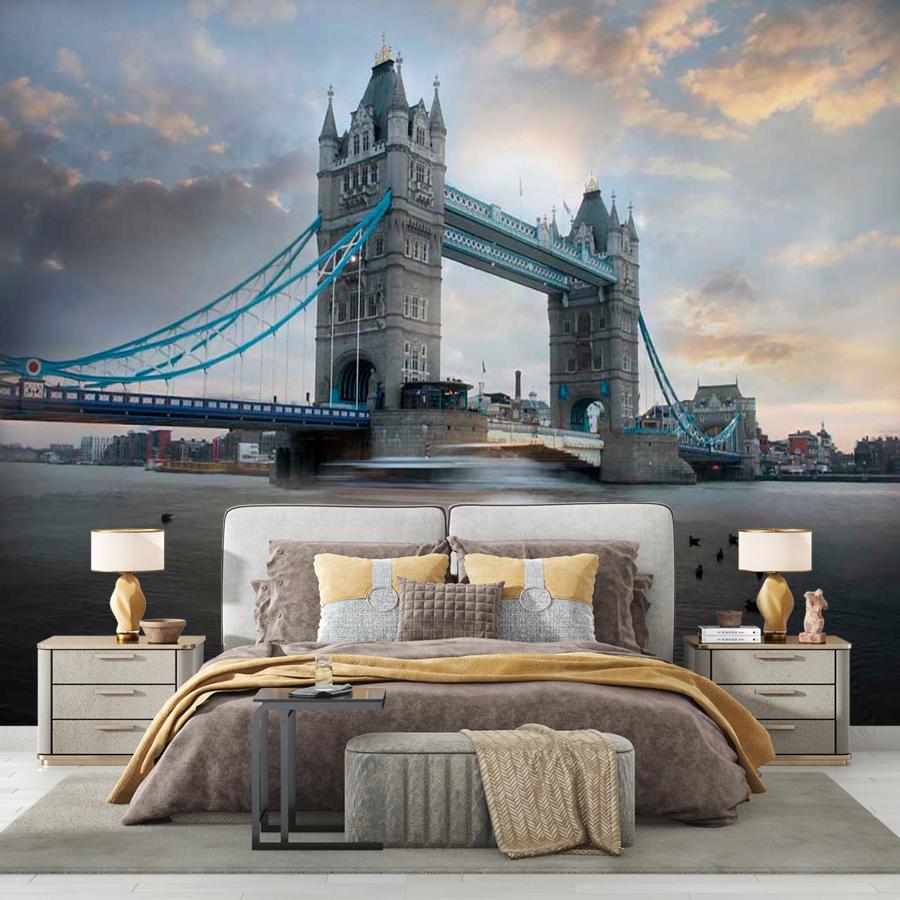 фотообои тауэрский мост в нежных тонах 9-461