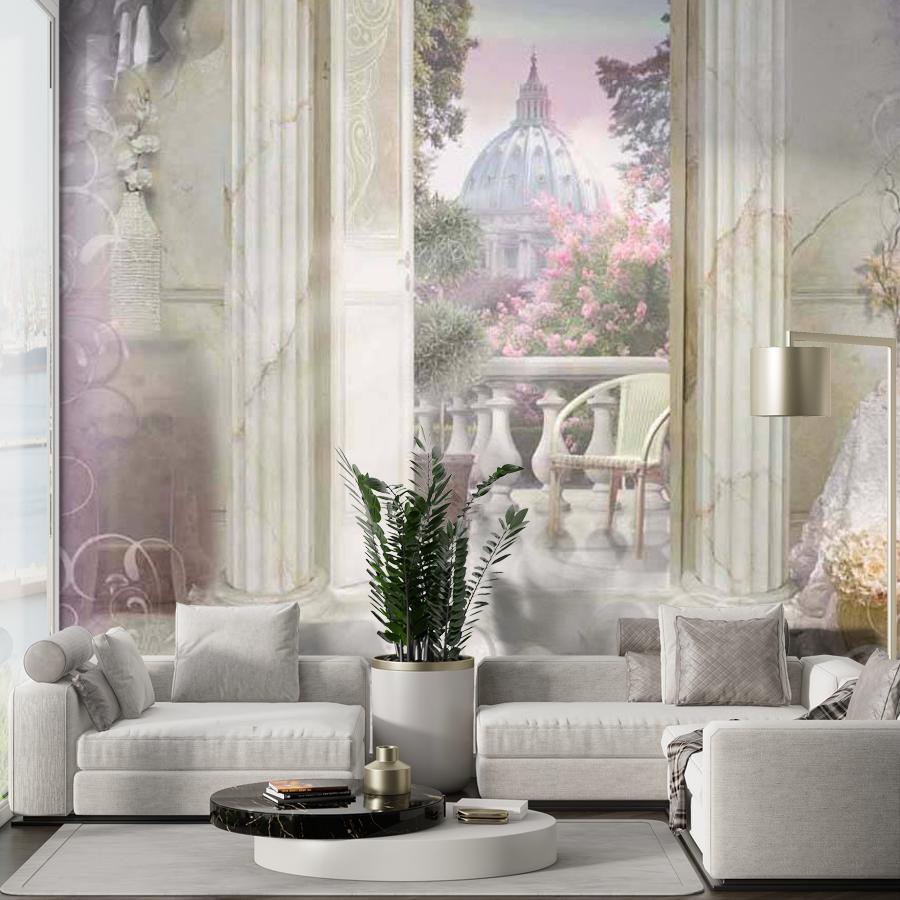 фотообои 3 д вид с балкона расширяющий пространство 7-167 фотообои 3 д вид с балкона расширяющий пространство 7-167