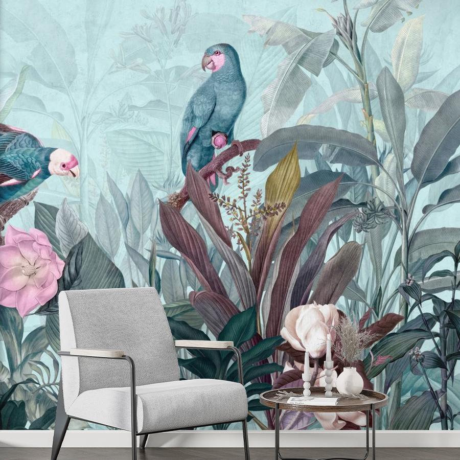 фотообои попугаи в тропиках 12-1839