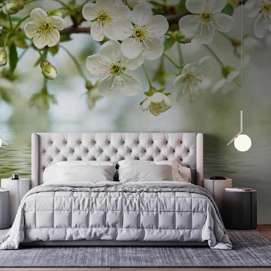 фотообои вишня у воды 10-097