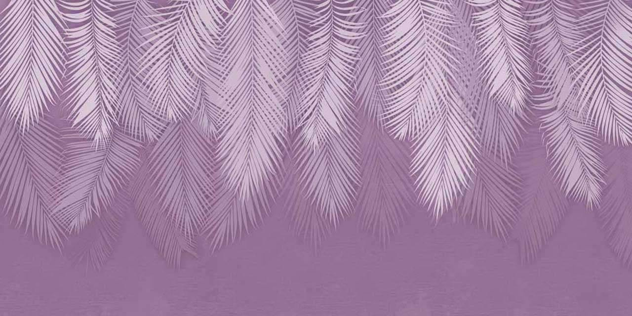 Фотообои Перья на фиолетовом фоне