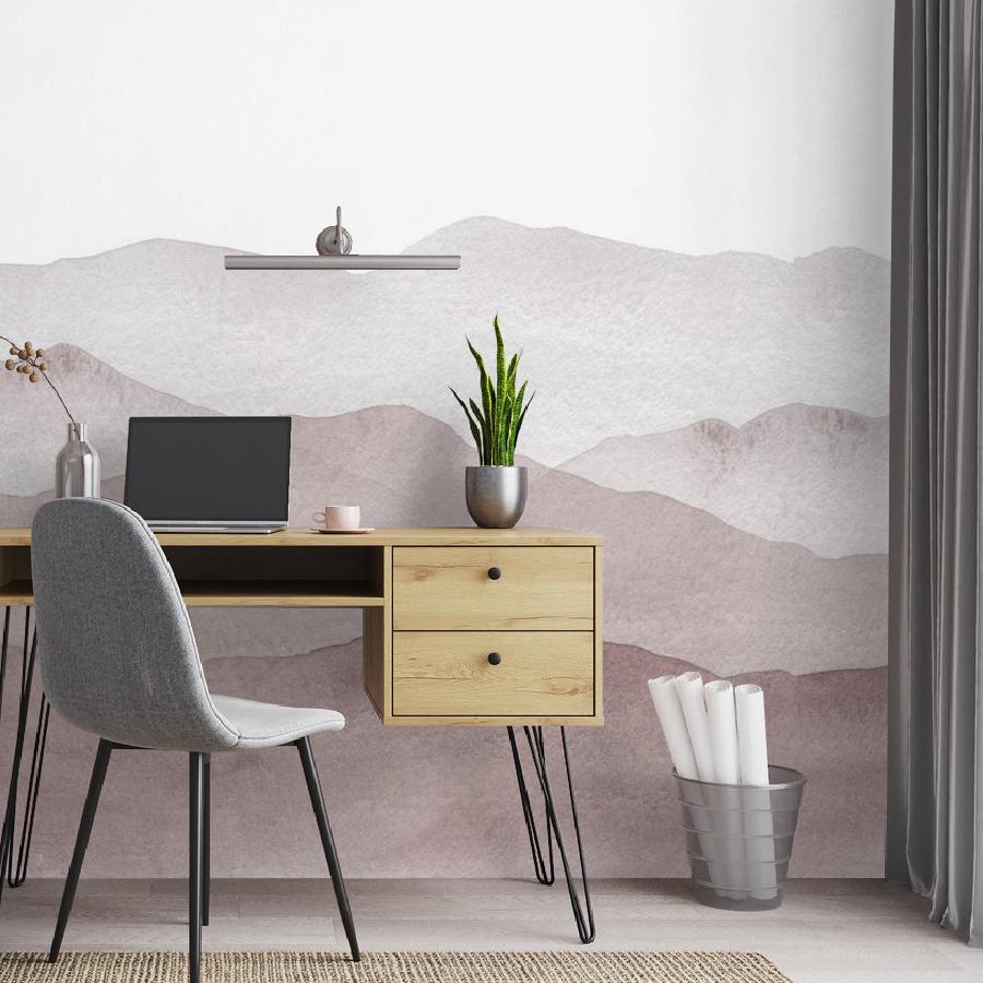 фотообои розовые холмы в тумане 9-1375 фотообои розовые холмы в тумане 9-1375