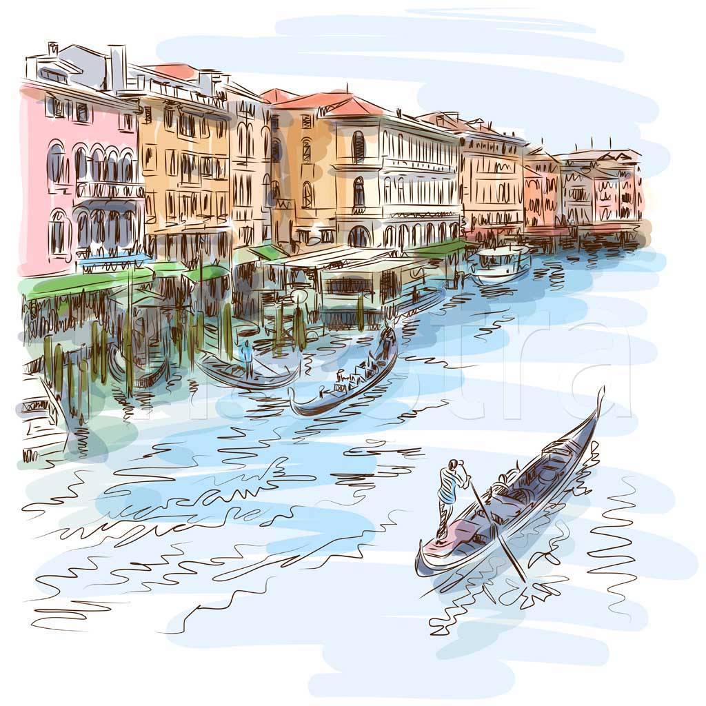 Фотообои Венеция на воде