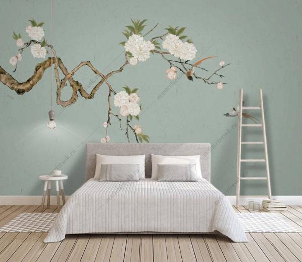 веточка цветущего миндаля 15-900