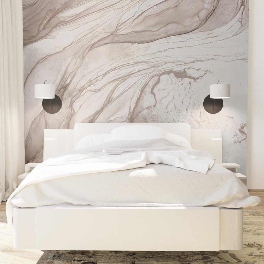 фотообои флюид арт слоновая кость 14-702