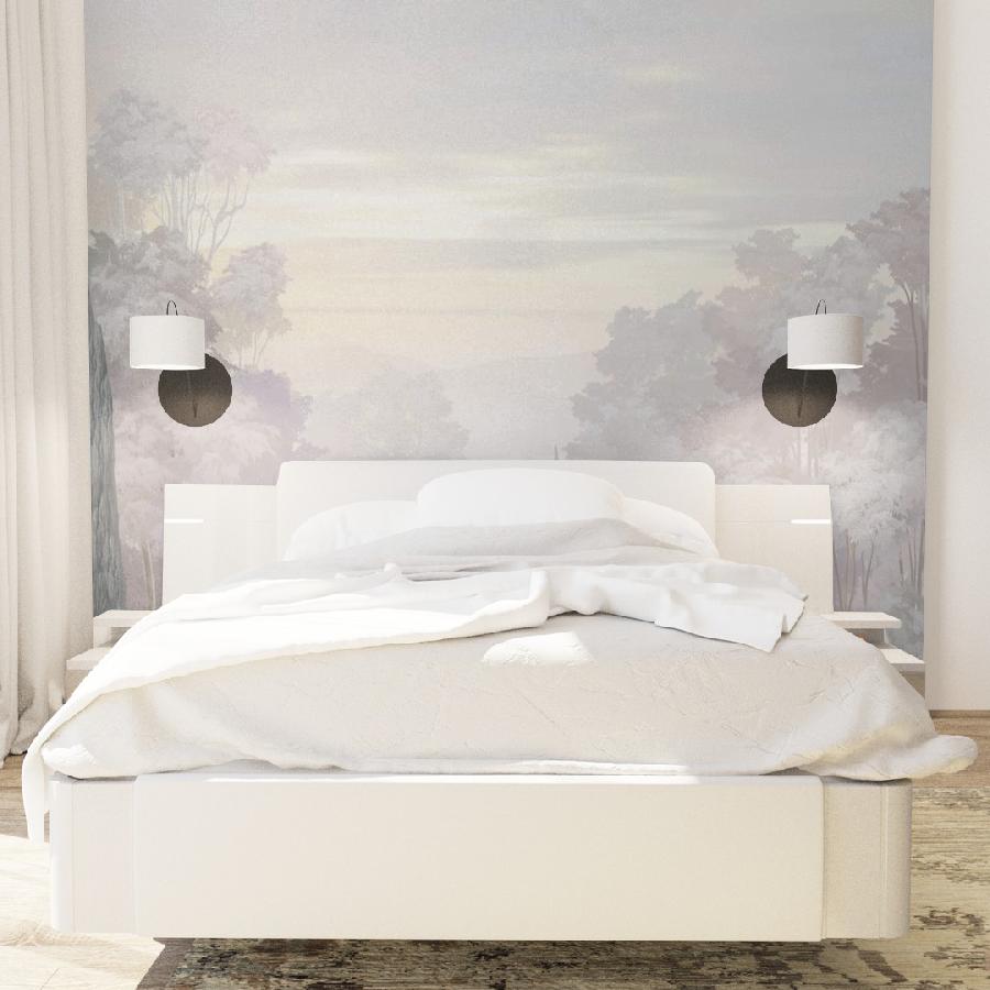 фотообои 3д пейзаж с кипарисами