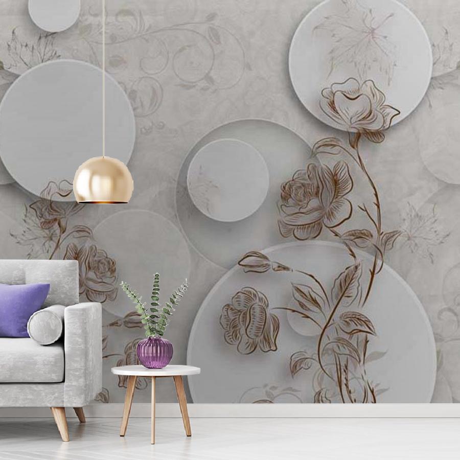 фотообои 3д графика с шарами и розами 7-830 фотообои 3д графика с шарами и розами 7-830