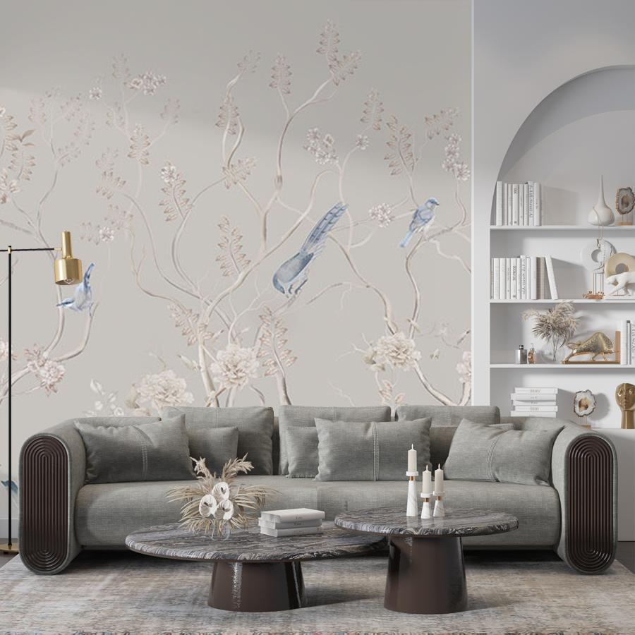 фотообои шинуазри, роспись на стене 14-981