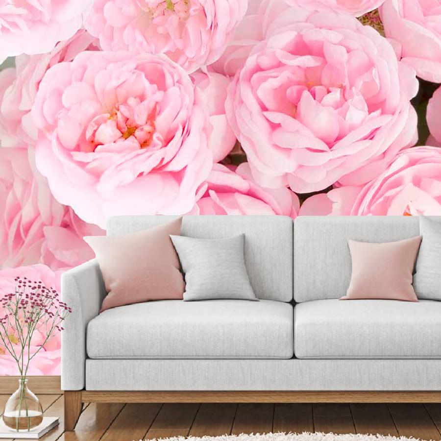 фотообои розовый букет 9-044