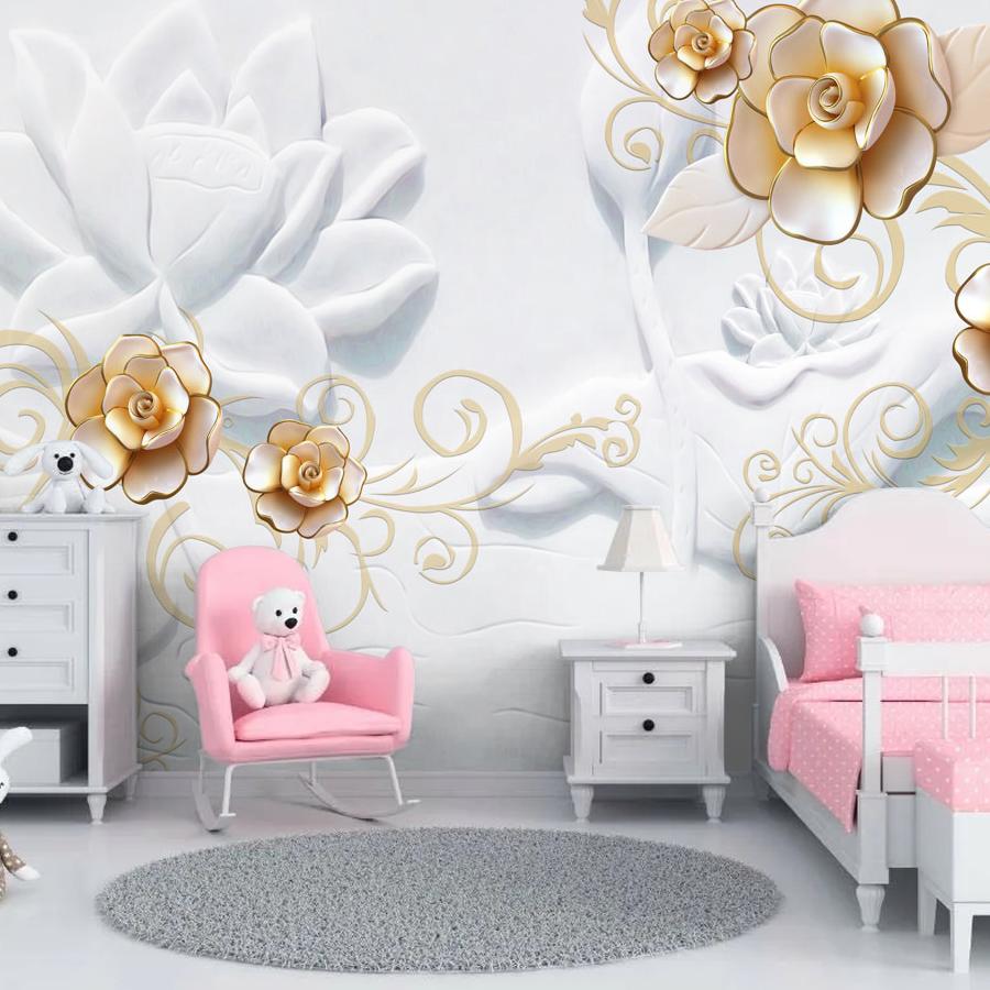 фотообои 3д шары и цветы 10-634