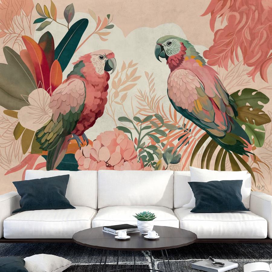 фотообои два попугая 12-1843
