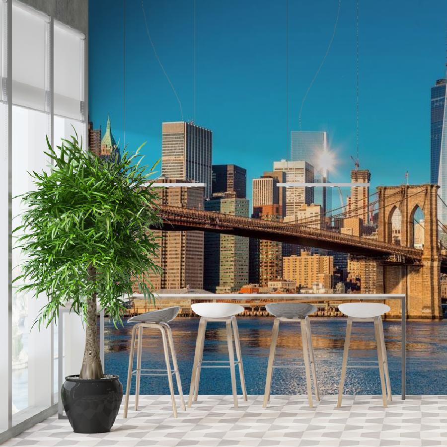 бруклинский мост в ясную погоду 9-832