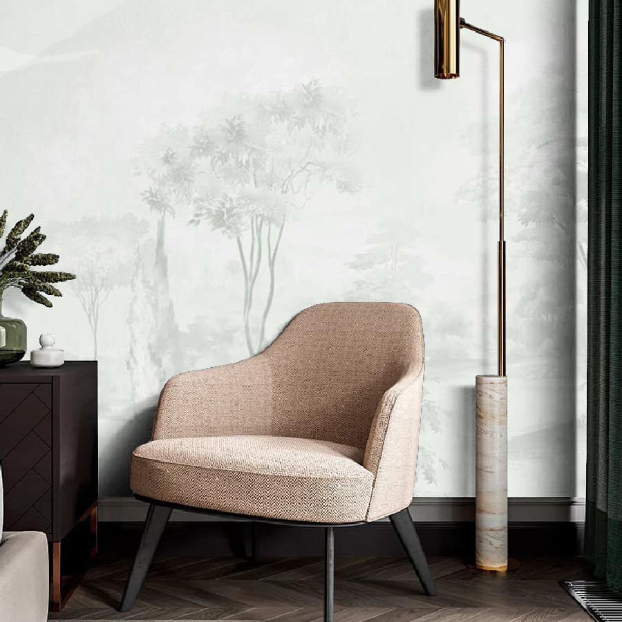 фотообои лес фоновый оливковый 13-1070