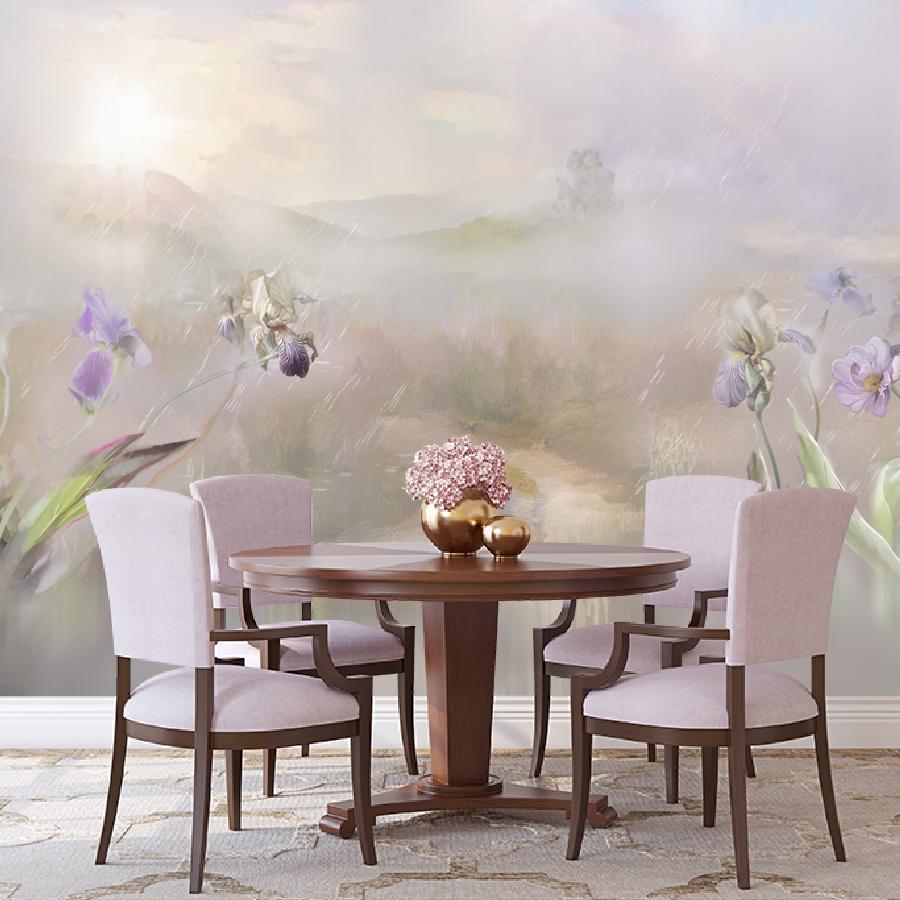 фотообои абстракция полевые цветы 13-949