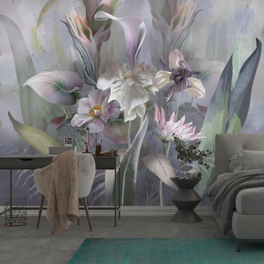 фотообои букет с цветами 3д