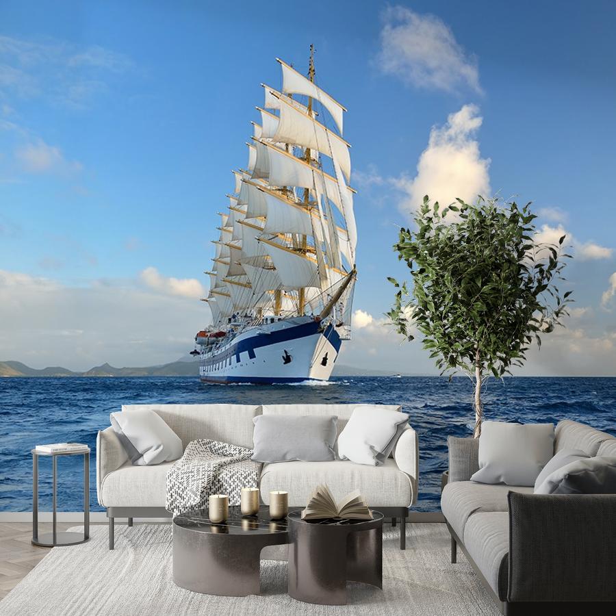 фотообои парусник в море 9-2118