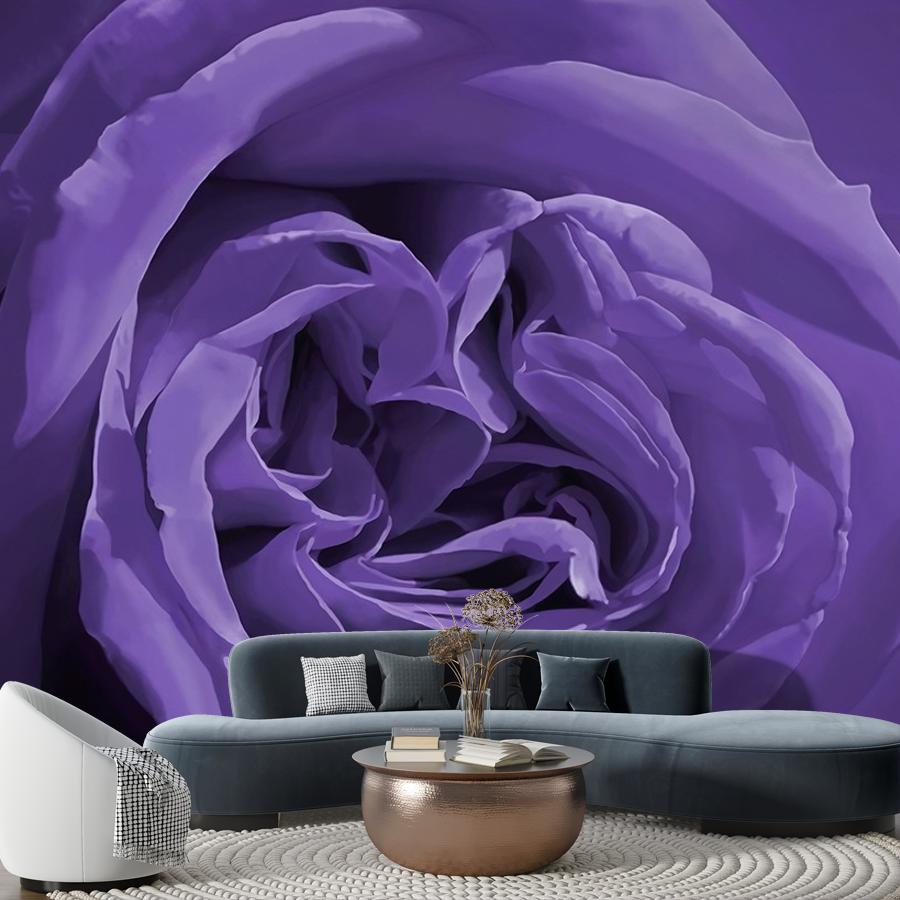 фотообои сиреневая роза 9-1431