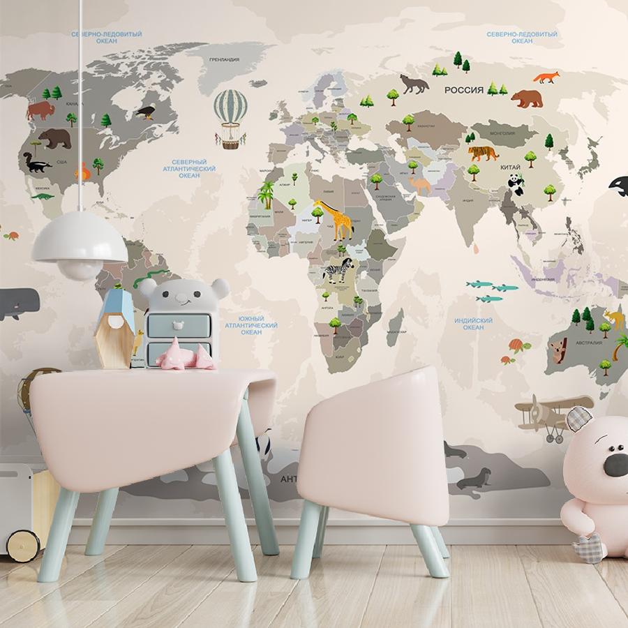 фотообои карта мира на бежевом фоне 14-914 фотообои карта мира на бежевом фоне 14-914