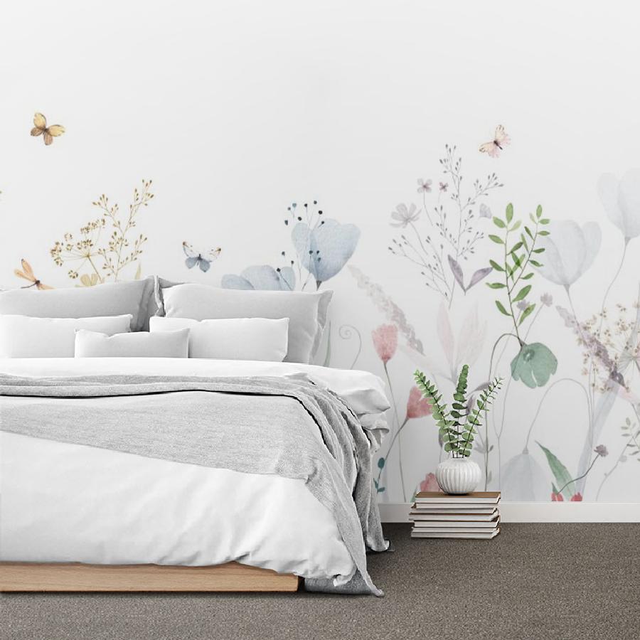 фотообои цветочки нежные фон 14-996