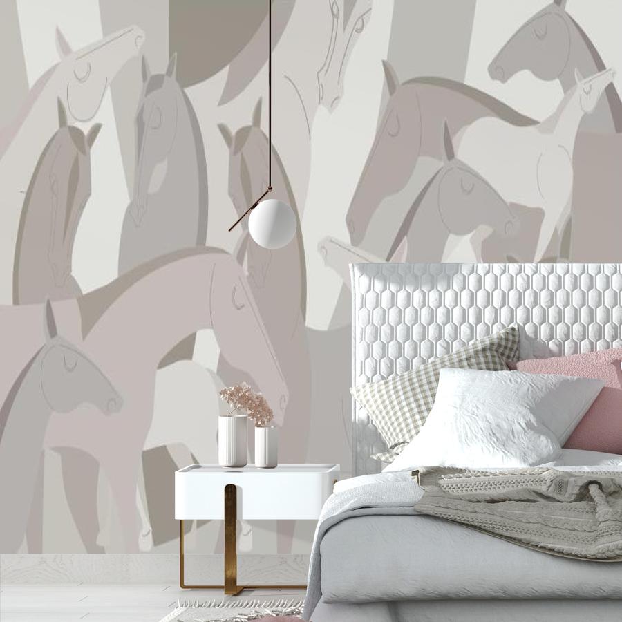 фотообои кони орнамент абстрактный 14-1021