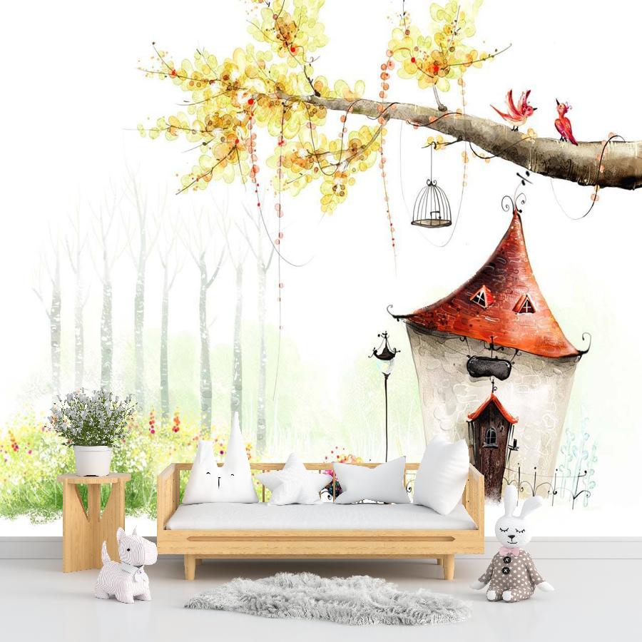 фотообои дом в лесу 12-302 фотообои дом в лесу 12-302