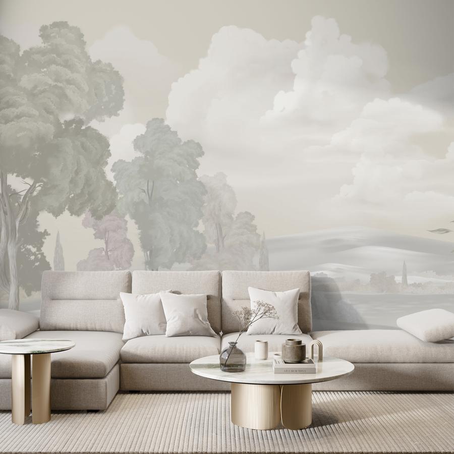 фотообои пейзаж гравюра 13-1115