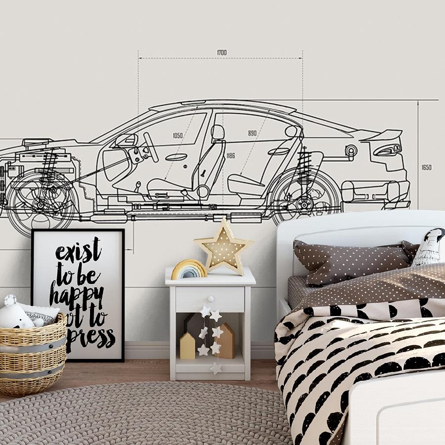 фотообои машина схема 9-1957