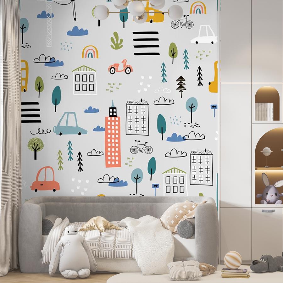 Фотообои и фотообои машины в городе 12-691