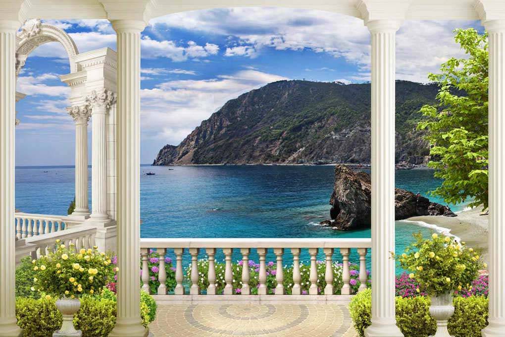 Фотообои Балкон с видом на море