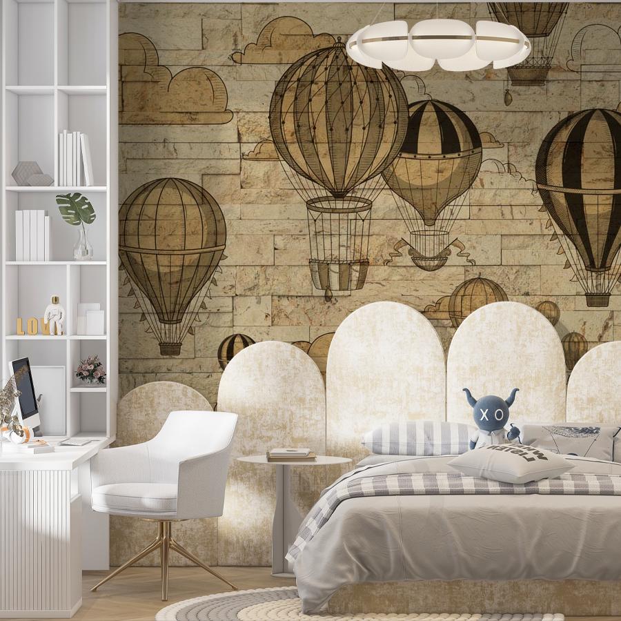 фотообои воздушные шары старинные 12-800