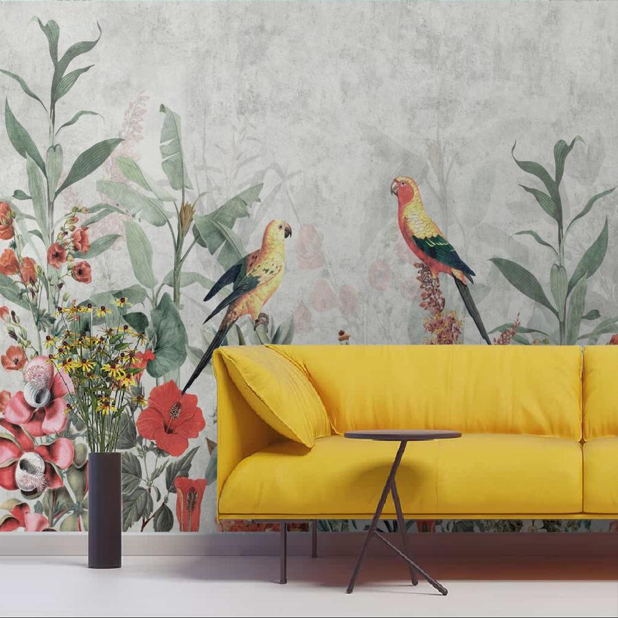 фотообои попугаи в тропиках 12-1847