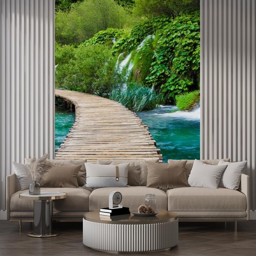 фотообои прогулка по водопаду 9-898