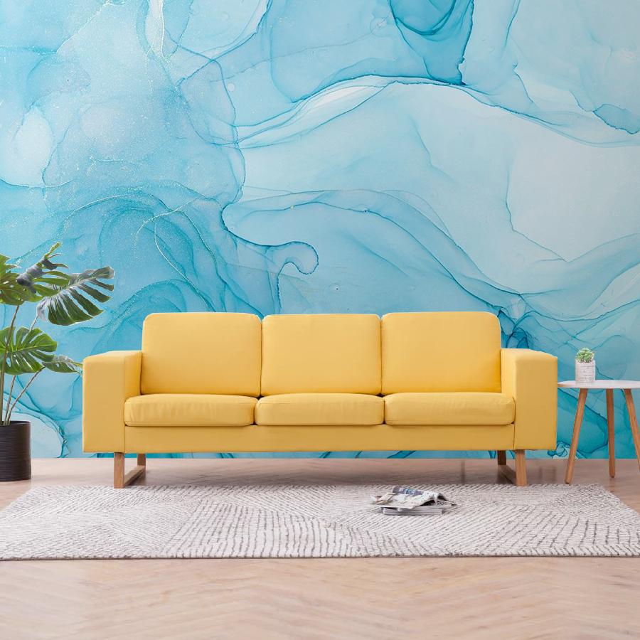 фотообои голубой мрамор с прожилками 9-1789