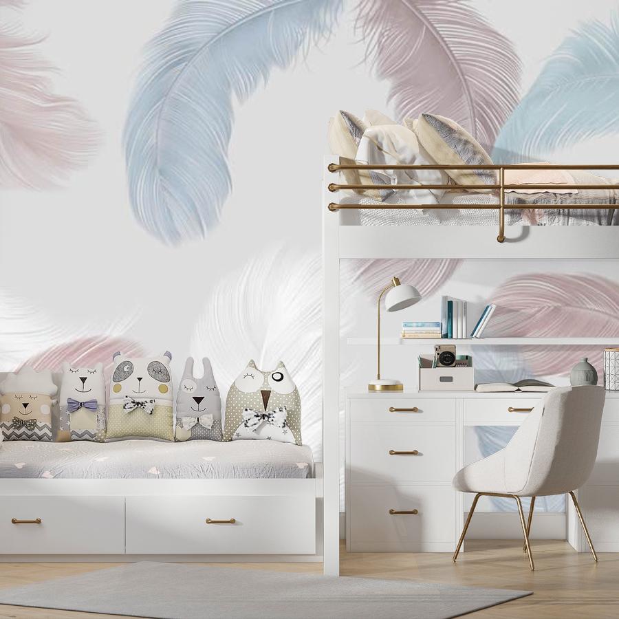 фотообои цветные перья 14-303