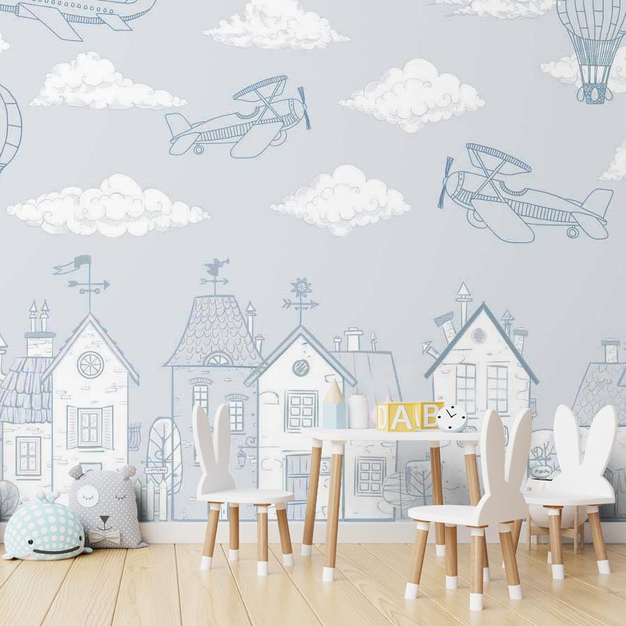 фотообои домики серые 12-433 фотообои домики серые 12-433