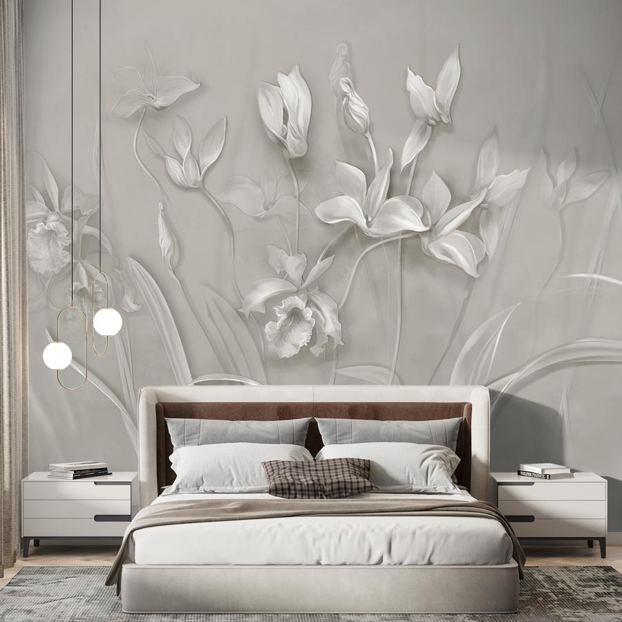 фотообои барельеф цветы