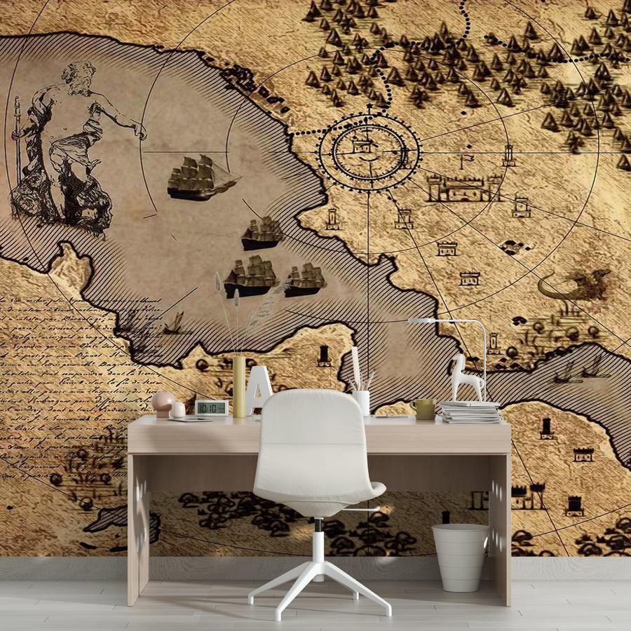 фотообои старинная карта 12-1570