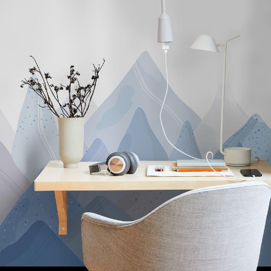 фотообои 3д горы голубые 14-203 фотообои 3д горы голубые 14-203