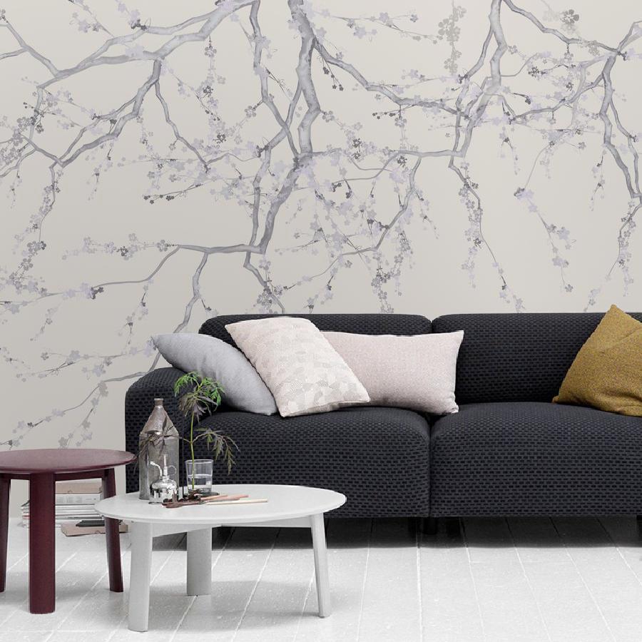 фотообои тонкие ветки сакуры 13-416