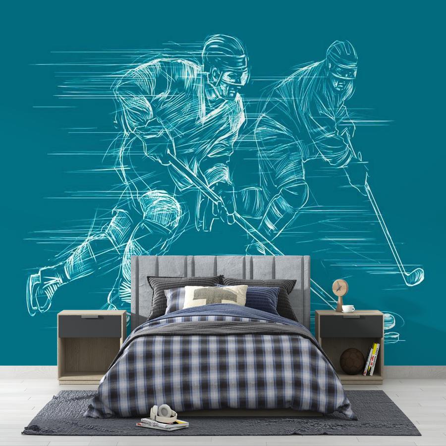 фотообои игровой момент в хоккее 12-565