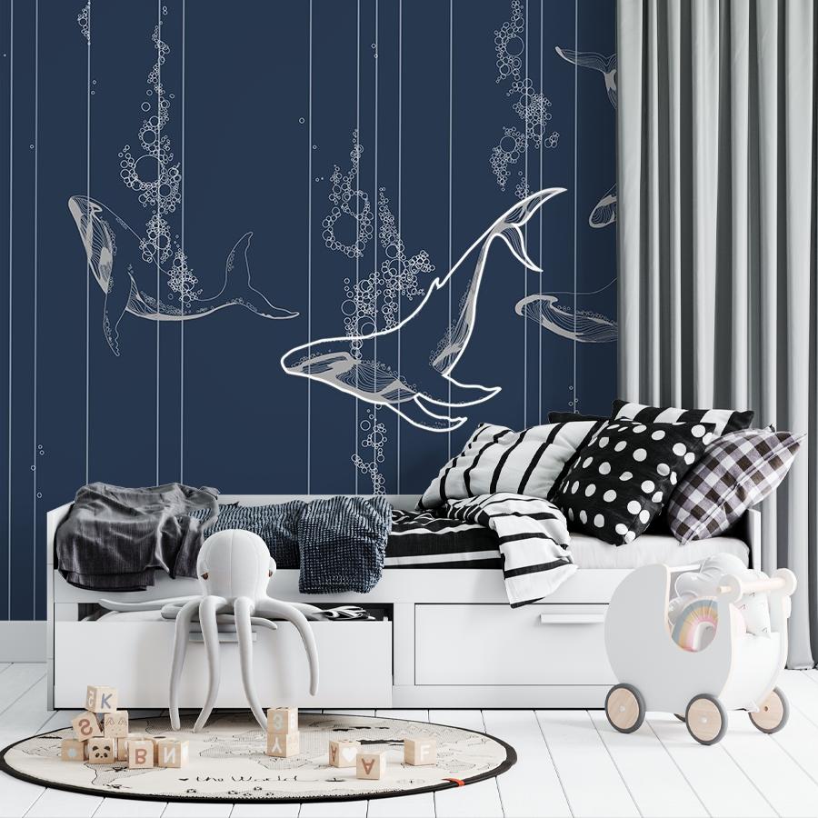 фотообои киты на глубине 12-1695 фотообои киты на глубине 12-1695