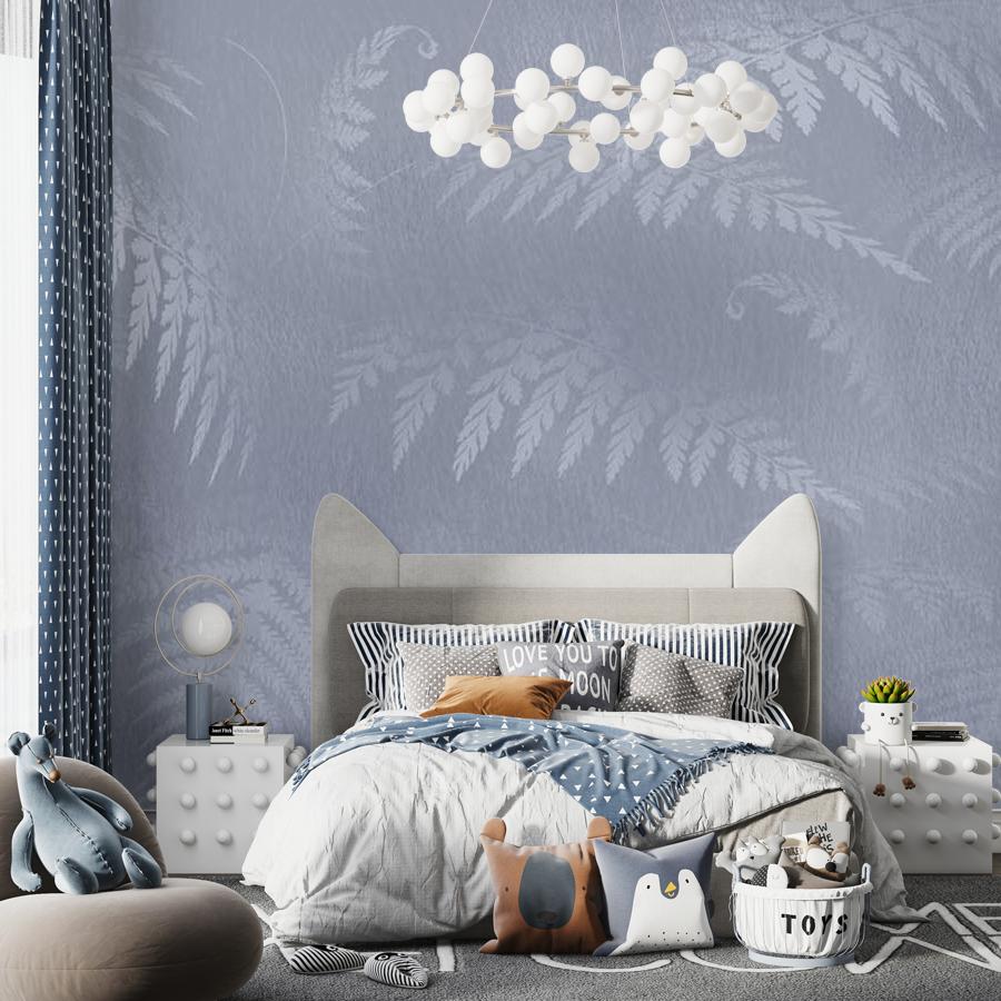 фотообои листья папоротника в тумане 13-467