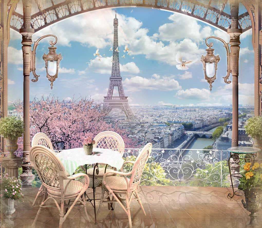 Фотообои Арка с видом на Париж