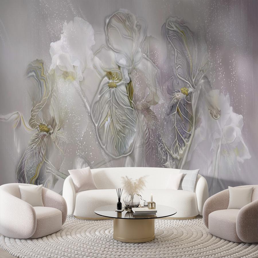 фотообои ирисы 3д