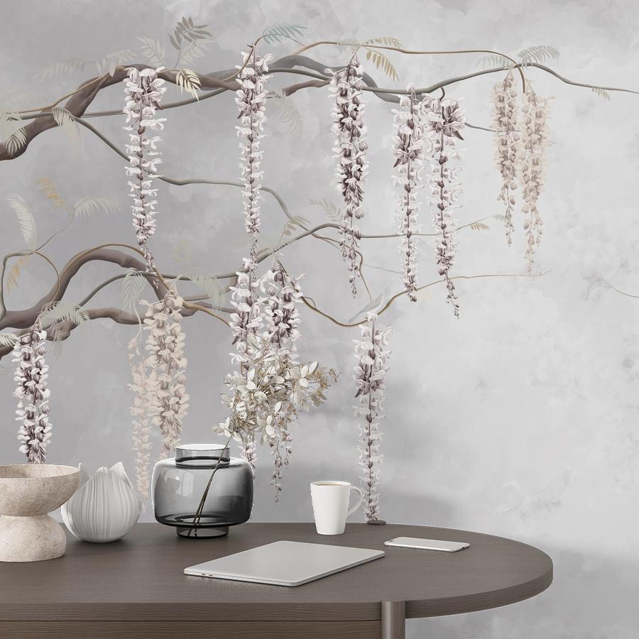 фотообои деревья с висящими веточками 13-1104